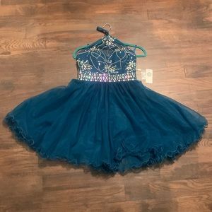 Turquoise Mini Dress